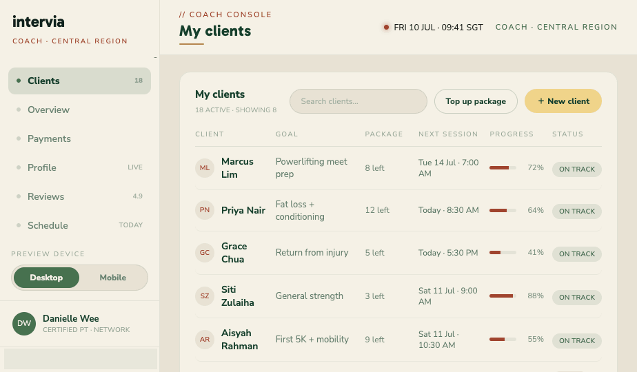 Client management